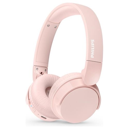 TAH4209PK Cuffie On-Ear wireless bluetooth leggere con isolamento acustico passivo - 55 ore di riproduzione suono naturale chiamate chiare bassi dinamici 2 ore di carica USB-C- Rosa