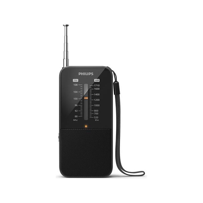 Philips TAR1509-00 Radio Portatile Analogica FM AM con Cuffia 3,5 mm Alimentazione Batteria AAA colore Nero
