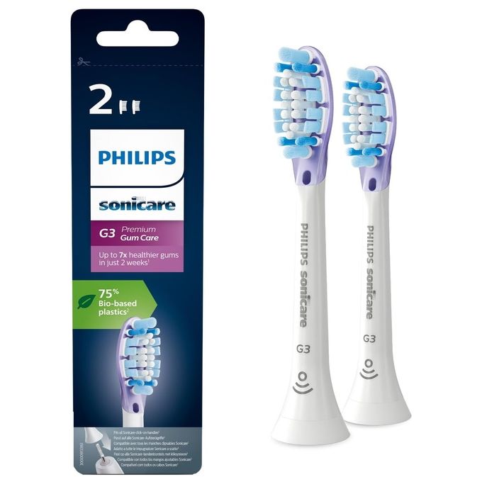 Philips Testina Premium Gum Care con Tecnologia Connessa Delicata sulle Gengive 2 Pezzi