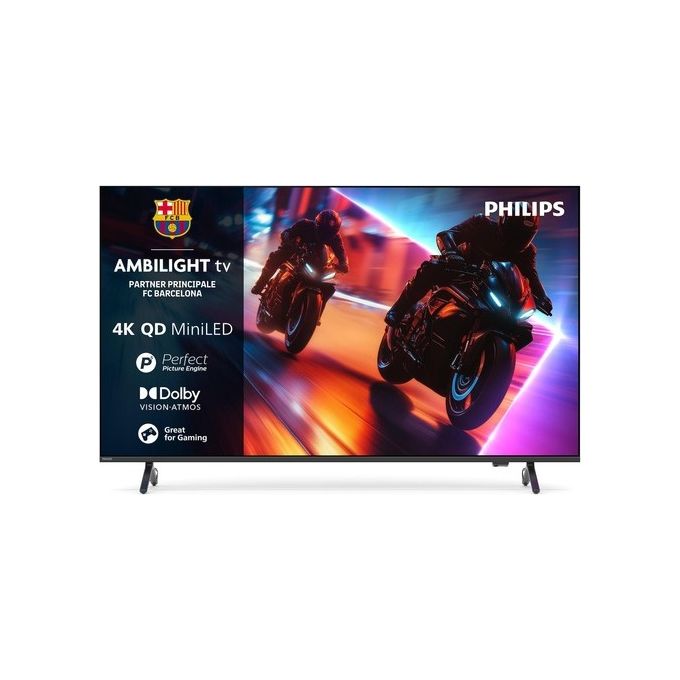 Philips, TV MiniLED QLED 55MLED920-12, 55'', Ultra HD 4K, HDR, Ambilight, Nero