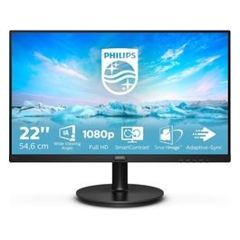 221V8 Monitor Adaptive Sync 75 Hz, Va, Full Hd, 4Ms, Hdmi, Vga, Attacco Vesa, Nero, 22"