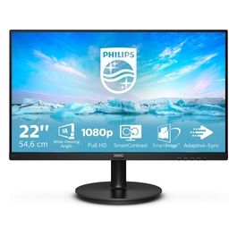 Monitor 221V8A da 22", Adaptive Sync 75 Hz, VA, Full HD, 4 ms, HDMI, VGA, Casse Audio Integrate, Attacco VESA, Nero