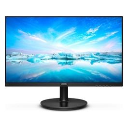 PHILIPS Monitor 221V8A da 22", Adaptive Sync 75 Hz, VA, Full HD, 4 ms, HDMI, VGA, Casse Audio Integrate, Attacco VESA, Nero