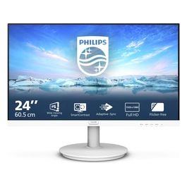 V Line 241V8AW/00 LED Display 23.8" 1920x1080 Pixel Full HD LCD Bianco