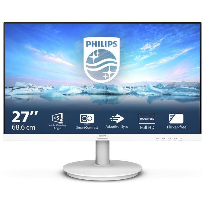 Image of Philips V Line 271V8AW-00 Monitor PC 27'' 1920x1080 Pixel Full HD LCD Bianco