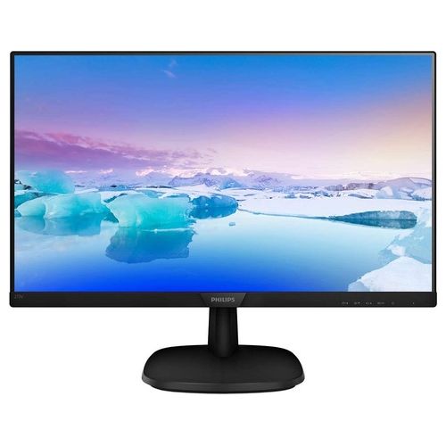 273V7Qdab Monitor 27'' Led Ips Full Hd, 4 Ms, 3 Side Frameless, Low Blue Mode, Flicker Free, HDMI, DVI, VGA, Attacco Vesa, Audio Integrato, Nero