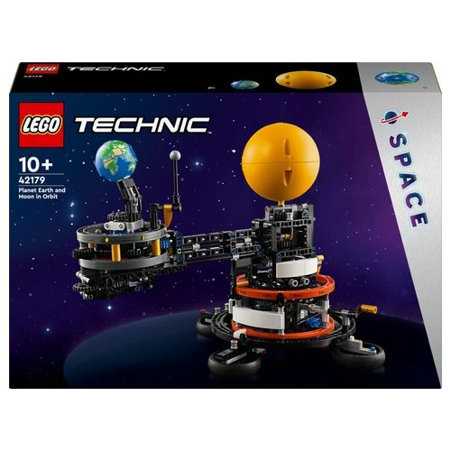 LEGO Technic 42179 Pianeta Terra e Luna in Orbita, Giochi Spaziali per Bambini 10+, Sistema Solare da Costruire con Rotazione