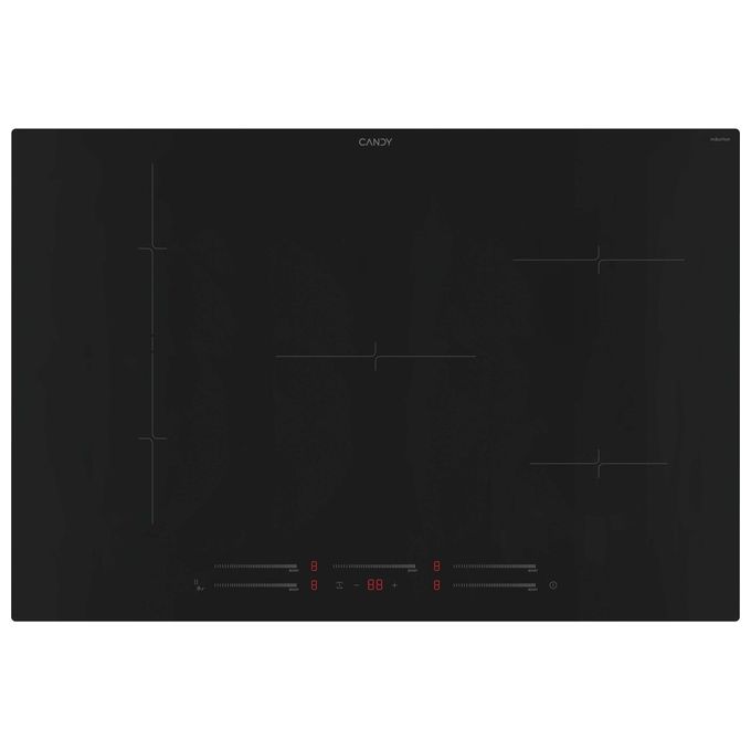 Candy CIE854MCBB Moderna Piano cottura a induzione 80 cm 5 Fornelli Flex-Zone colore Nero