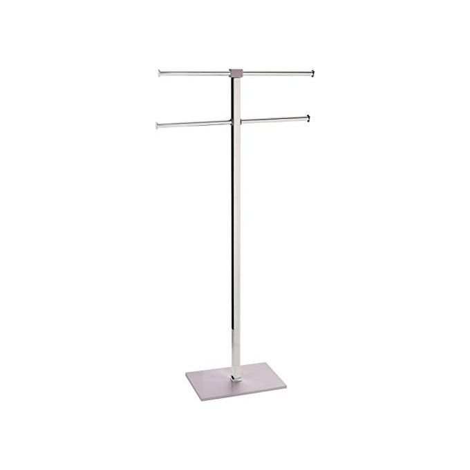 Gedy Piantana Portasciugamani Rainbow Tortora chiaro Pieno Metallo 83,7x40,4x15,5 Cm