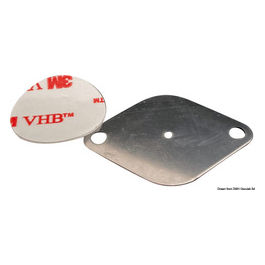 Piastrina Inox Magnetico Adesiva 45x30 Mm Foam Anchor