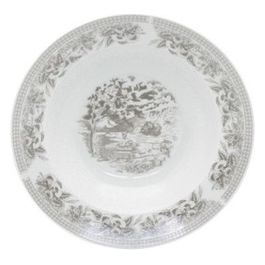 Piatto Fondo Decoro Old England Diametro 21,5 Cm Grigio