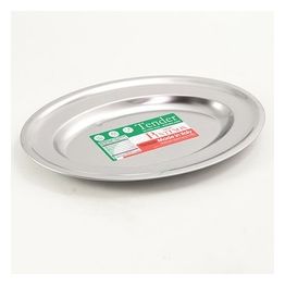 Piatto da portata ovale in acciaio inox 31 cm