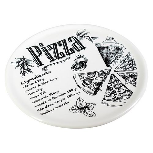 Piatto Pizza Margherita 33 cm in Porcellana