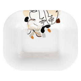 Piatto da portata in ceramica Face to Grey