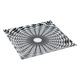 Piatto Quadro Decorazione Boho Chic 30,5X30,5 in Vetro