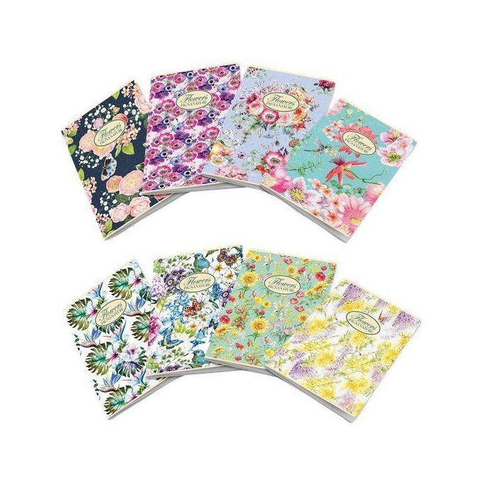 Pigna Confezione 10 Quaderni Flowers A4 OQ 80gr