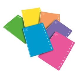 Pigna Confezione 10 quaderni Monocromo fluo a4 80g 1r