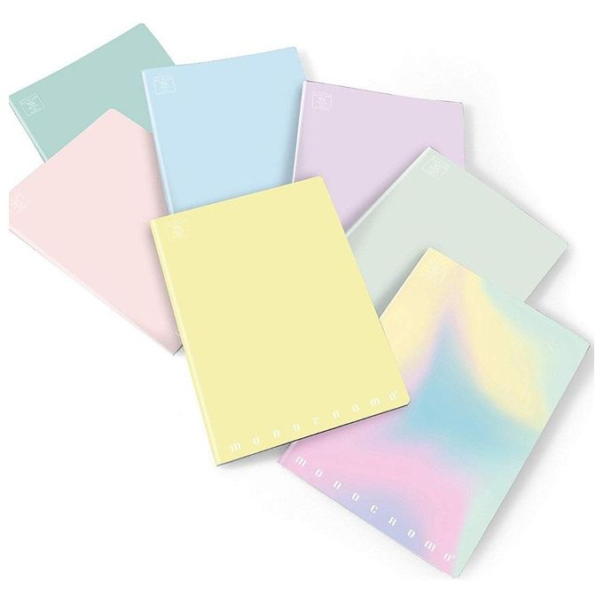 Pigna Confezione 10 quaderni Monocromo Pastel a4 80 4m