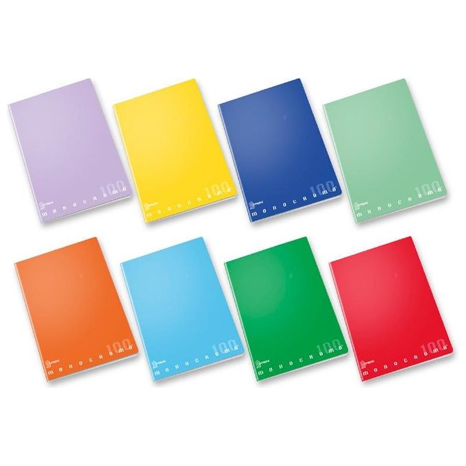 Pigna Quaderno Maxi Monocromo Original Alta Foliazione 50 Fogli Confezione da 10 Quaderni 4M A4