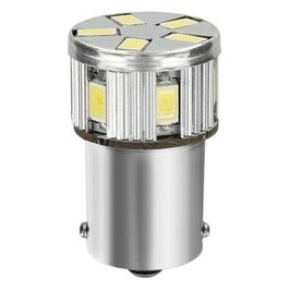 Pilot 10-30V Mega-Led 11 - 11 SMD x 1 chip - (P21W) - BA15s - 1 pz - Bianco - Doppia polarita'' - Resistenza incorporata