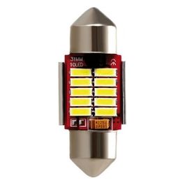 Pilot 10-30V Mega-Led 10 - 10 SMD x 1 chip - 12x31 mm - SV8,5-8 - 1 pz - Bianco - Doppia polarita'' - Resistenza incorporata