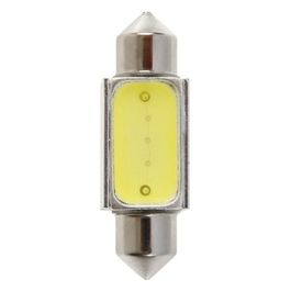 Pilot 12V Mega-Led 5 - 2 super chips + 3 chips - (C5W) - 12x36 mm - SV8,5-8 - 1 pz - Bianco - Resistenza incorporata