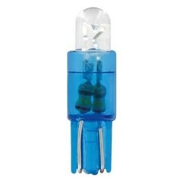 Pilot 12V Micro lampada zoccolo plastica 1 Led - (T5) - W2x4.6d - 2 pz  - D/Blister - Blu