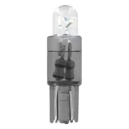 Pilot 12V Micro lampada zoccolo plastica 1 Led - (T5) - W2x4.6d - 2 pz  - D/Blister - Bianco