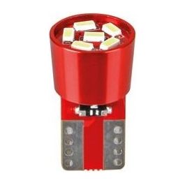 Pilot 24-30V Led series - 6 Led SMD - (T10) - W2,1x9,5d - 2 pz - Busta - Rosso - Doppia polarita'' - Resistenza incorporata