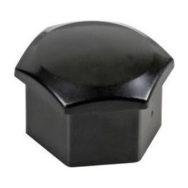 Black Nut Caps, 20 copribulloni ruota in ABS - diametro 17 mm