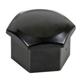 Black Nut Caps, 20 copribulloni ruota in ABS - diametro 19 mm