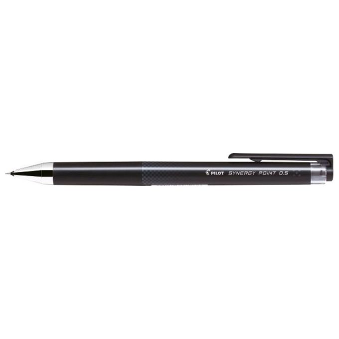 PILOT BLRT-SNP5-BK Synergy Point Penna Roller a Inchiostro Gel Punta Conica 0,5 mm Meccanismo a Scatto Grip in Gomma colore Nero