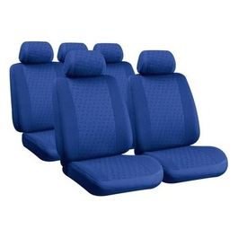 Glamur,set fodere coordinate in jacquard Blu