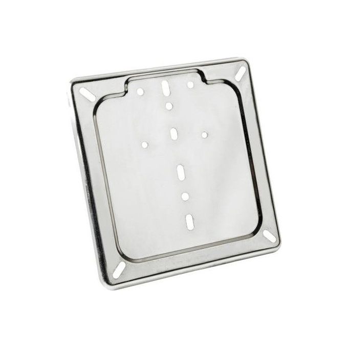 Pilot Porta targa in acciaio inox Cromo