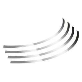 Rim-Stickers, profili adesivi ruota - Taglia 1 - Cromo