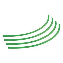 Rim-Stickers, profili adesivi ruota - Taglia 1 - Verde