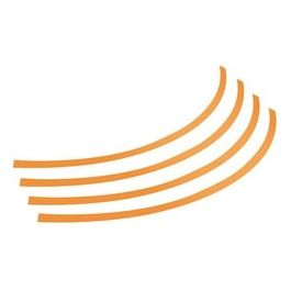 Rim-Stickers, profili adesivi ruota - Taglia 1 - Arancio