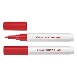 Pilot Sw-pt-f-r Confezione 6 Pennarelli Pintor Fine Rosso