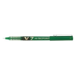 V7 Hi-tecpoint Penna Roller con Punta a Sfera Inchiostro Liquido Verde Confezione da 12