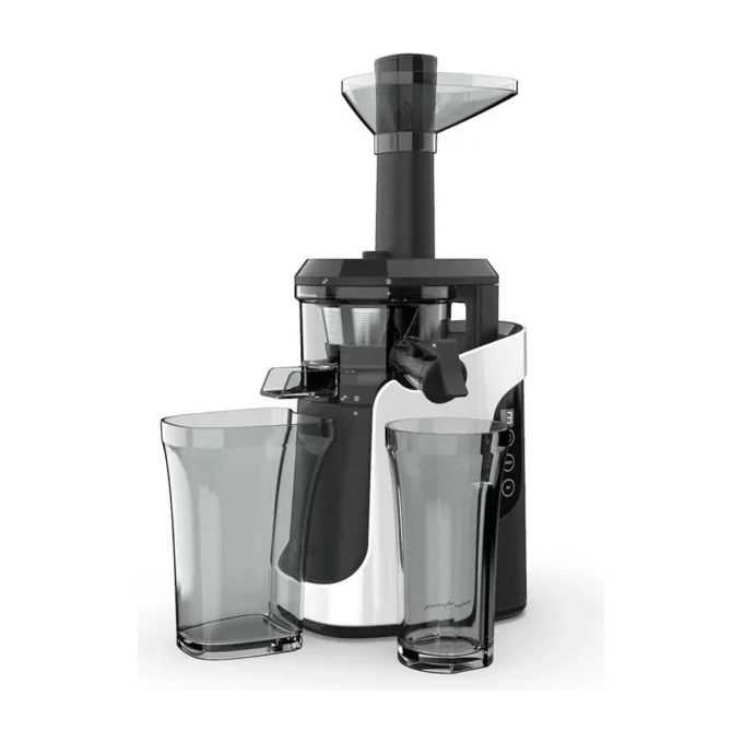 [ComeNuovo] Pininfarina Imetec Estrattore di Succo con Motore Silenzioso a Bassa Velocita' e Tecnologia di Estrazione a Freddo in Acciaio Inox