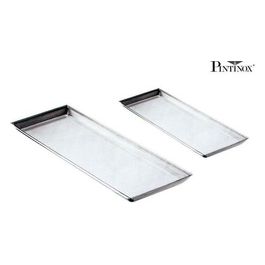 Pintinox Vassoio per pasticcini in acciaio inox 21x58cm