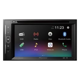 Pioneer AVH-A240DAB Sintolettore 2 DIN CD/DVD con Touch-Screen da 6.2" DAB/DAB+ Usb