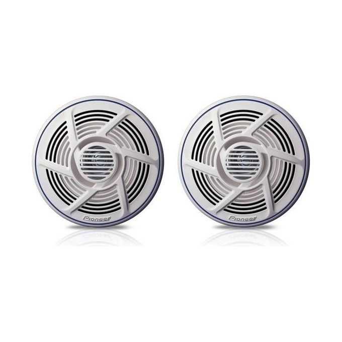Pioneer Diffusori Marini 100w, 2 Vie, Doppio Cono, 16cm, Bianco