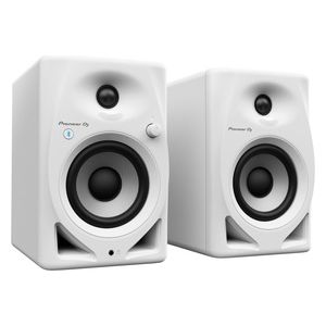 Pioneer DJ DM-40D-BT-W Sistema Monitor da Tavolo con Funzionalita' Bluetooth Altoparlante da 4 Pollici Bianco