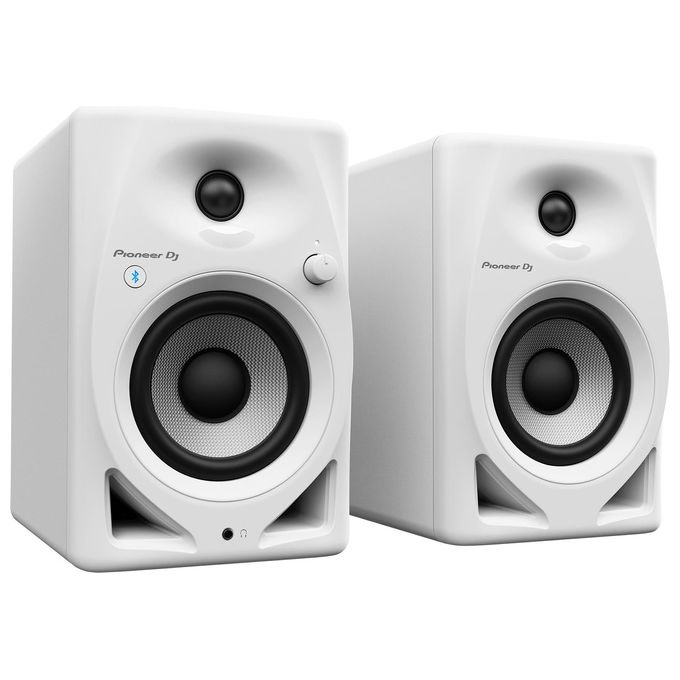 Pioneer DJ DM-40D-BT-W Sistema Monitor da Tavolo con Funzionalita' Bluetooth Altoparlante da 4 Pollici Bianco