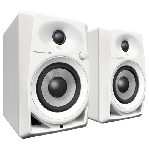 Pioneer DJ DM-40D-W Sistema di Monitor Cablato Altoparlante da 4 Pollici Bianco