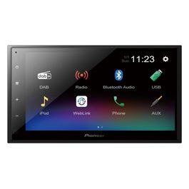 Pioneer DMH-A340DAB Monitor Bluetooth Touch-Screen 6.8" Dab/Dab Usb Slim