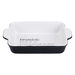 Pirofila grande tiramisu' in gres 37x21,7xh.7,5 cm, Victionary