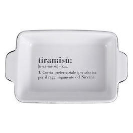 Pirofila media tiramisu' in gres 33x18,8xh.7,1 cm, Victionary