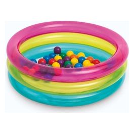 Piscina Con Palline Colorate 3 Anelli 86X25